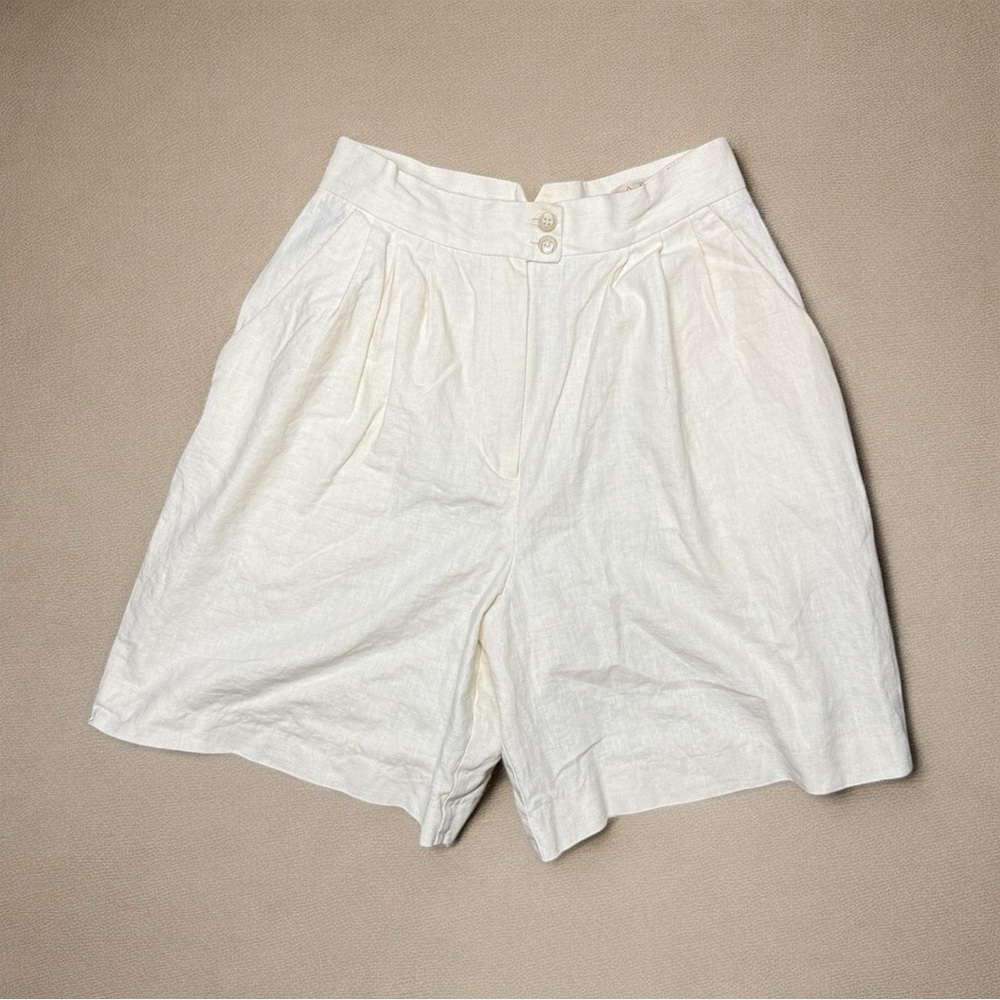Vintage Roo Crossing Petites Linen Blend Shorts - 10P